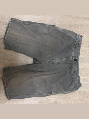 Catch Surf Faded Charcoal Elastic Waist Cutoff Shorts Boys Size L